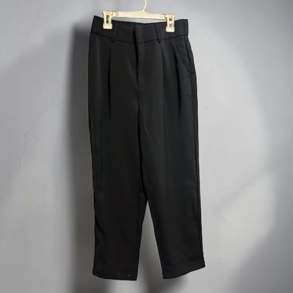 HALARA Pants - HALARA Black Wide-Leg Trousers with Pockets